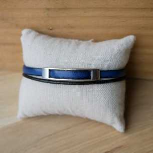 Bracelet cuir fin 3 mm et cordon cuir