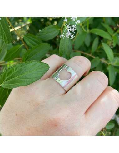 Bague ajourée motif éclair plaqué argent 10 microns par 2 pièces