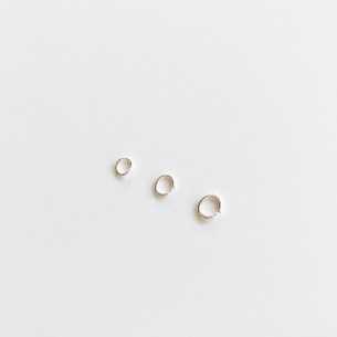 Oval rings 6 x 5 mm section 0.9 mm plated 10 microns sold per 200 pcs/ available in 3 sizes