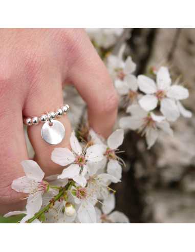 Perles rondes et pleines plaquées argent 10 microns (3 et 4mm)