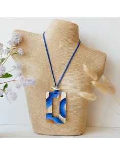 Sautoir pendentif ovale