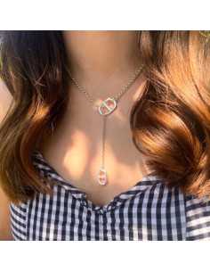 Collier coulissant pastille ronde 2