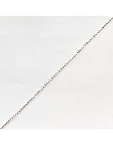 Collier Argent 925 Maille Forçat Avec Cabochon Améthyste - KB Création, Neuf