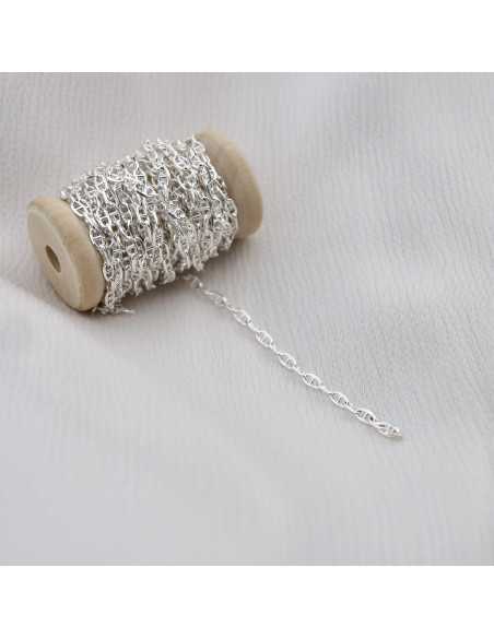 Chaîne mini mailles marines plaqué 10 microns vendu par 2 mètres