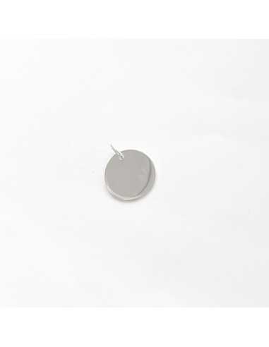 Pendentif pastille ronde en argent 925
