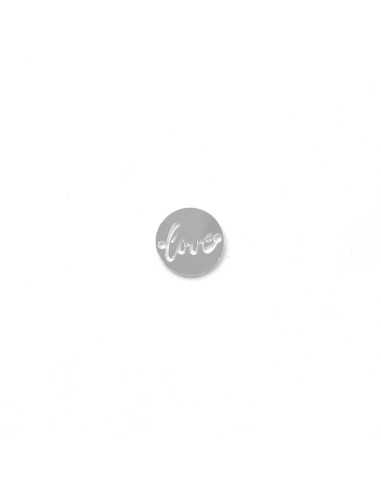 Intercalaire Love en plaqué argent 10 microns