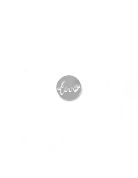 Intercalaire Love en plaqué argent 10 microns