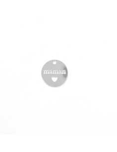 Pendentif Maman en plaqué argent 10 microns