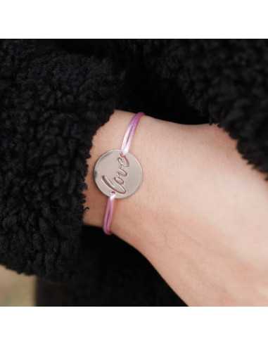 Intercalaire Love en plaqué argent 10 microns