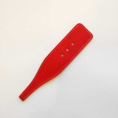 laniere de cuir 14 cm rouge pour bracelet vendu à la pièce