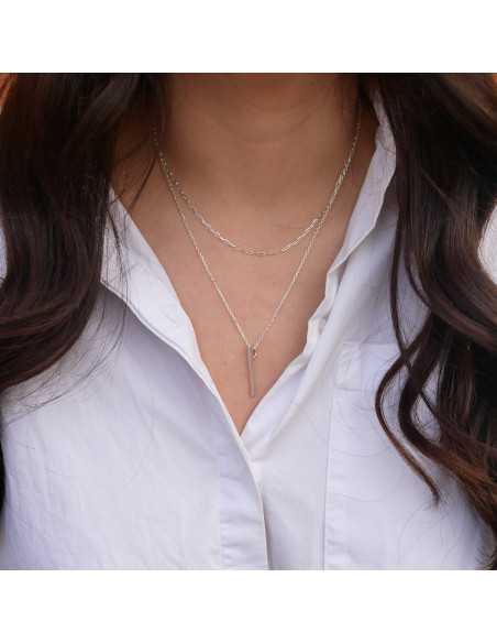 Pendentif barre en argent 925
