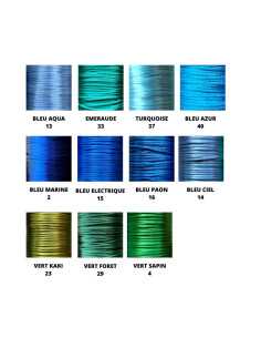 Cordon nylon satiné 1,5 mm queue de rat vendu par bobine de 90 mètres 2