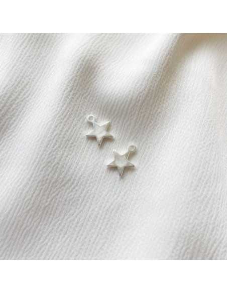 Pendentif petite étoile en plaqué argent 10 microns