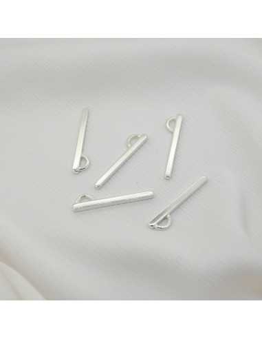 Pendentif barre carrée avec anneau d'accroche | Hobbyjoux grossiste