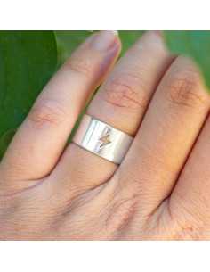 Ensemble des bagues fines motif ajouré en plaqué argent 10 microns 2