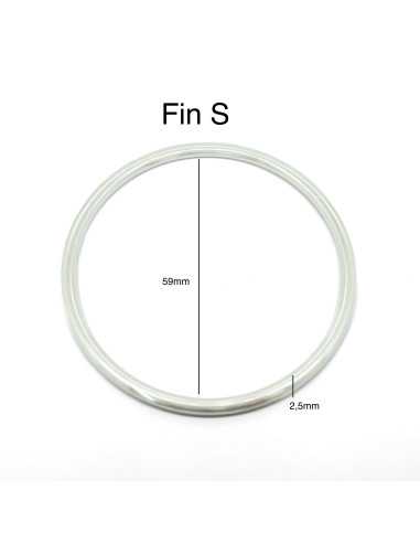 Jonc fin plaqué argent 10 microns