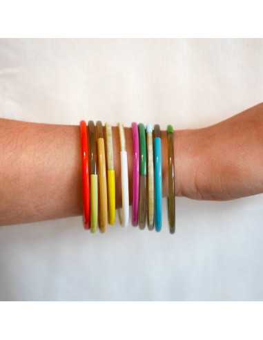 Jonc 4mm corne de buffle laqué | Hobbyjoux grossiste corne de buffle