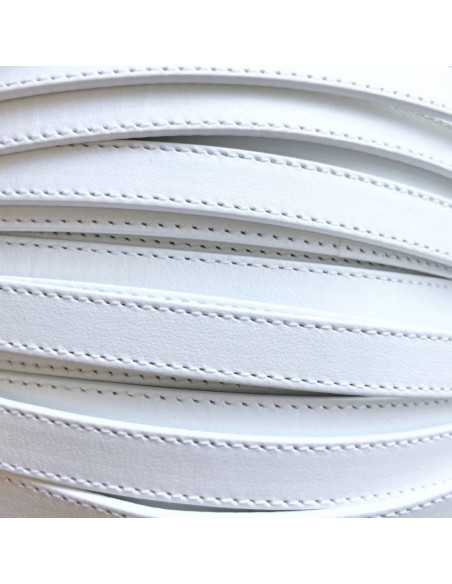 Cuir plat souple couture double 10mm