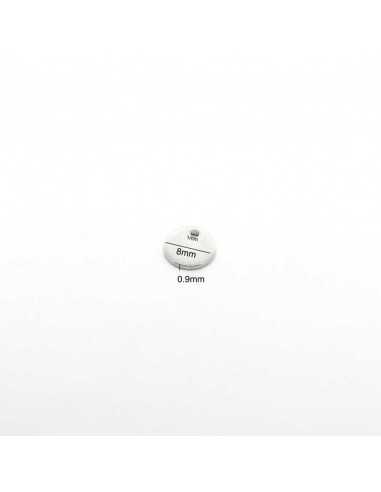 Pendentif médaille lisse plate