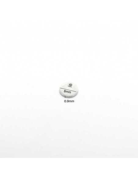 Pendentif médaille lisse plate