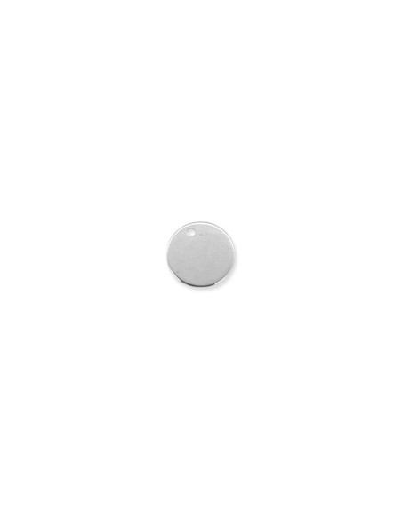 Pendentif médaille lisse plate