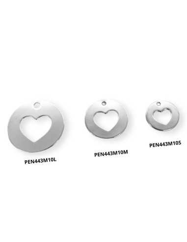 Pendentif médaille cœur ajouré références