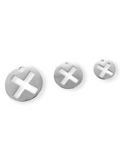 Pendentif médaille X ajouré