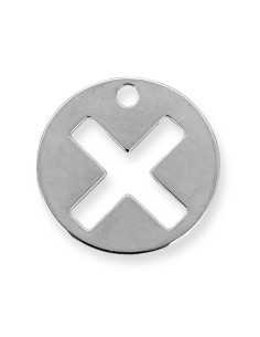 Pendentif médaille X ajouré 2