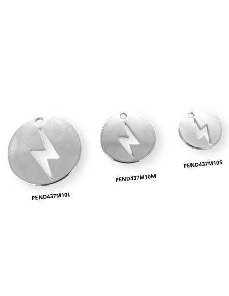 Pendentif médaille éclair ajouré références