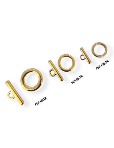 Fermoir toggle plaqué doré | Hobbyjoux pièces détachées