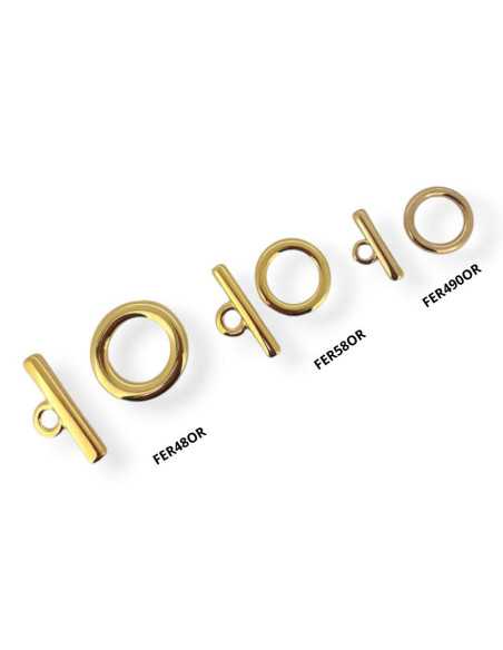 Fermoir toggle plaqué doré | Hobbyjoux pièces détachées