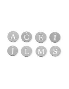 Pendentif médaille lettre