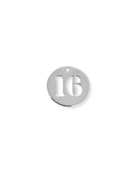 Pendentif médaille chiffre 16