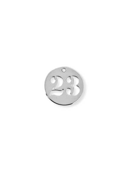 Pendentif médaille chiffre 23