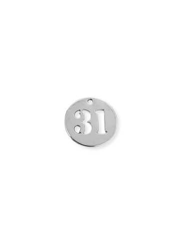 Pendentif médaille chiffre 31