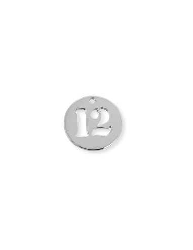 Pendentif médaille chiffre 12