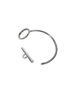 Bracelet demi jonc plaqué argent rond et barre T