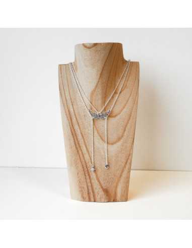 Collier Angélique, coulissant, ailes d’ange