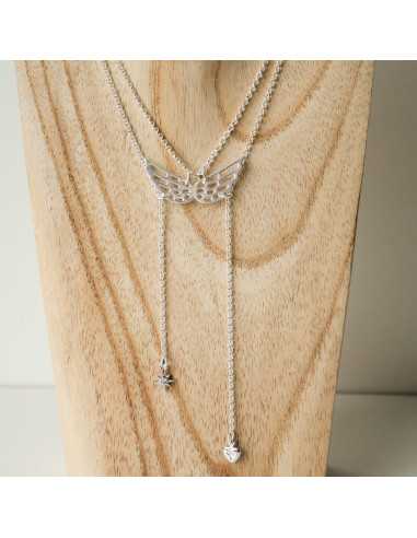 Collier Angélique, coulissant, ailes d’ange