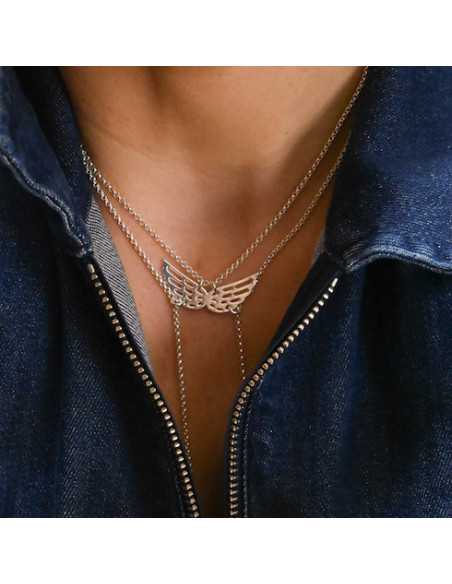 Collier coulissant ailes d’ange | Hobbyjoux