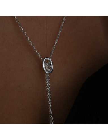 Collier mini maille coulissant