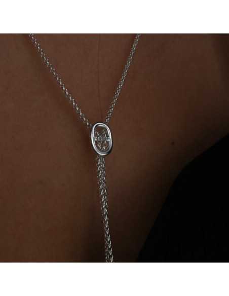 Collier mini maille coulissant