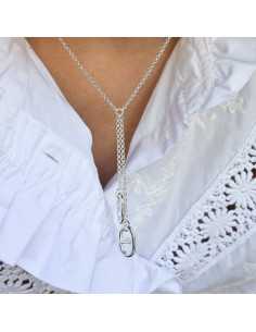 Collier balancier mailles marines 2