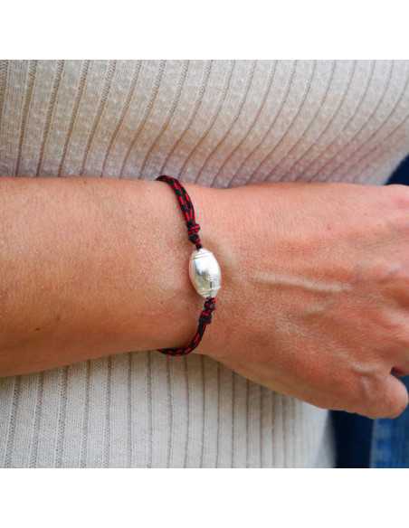Bracelet Sportif Pendentif Ballon De Rugby Mipcase - Unisexe, Plastique, 7x7 Cm, Pour événements Et Cadeaux