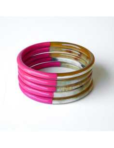 Jonc 5 mm corne de buffle laqué | Hobbyjoux grossiste corne de buffle