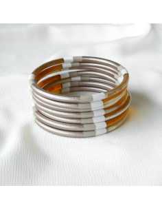 Jonc en corne de buffle métallisé | Hobbyjoux grossiste 2