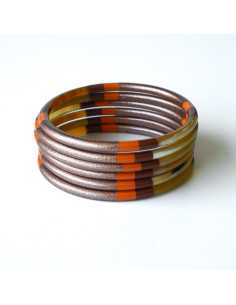 Jonc en corne de buffle métallisé | Hobbyjoux grossiste