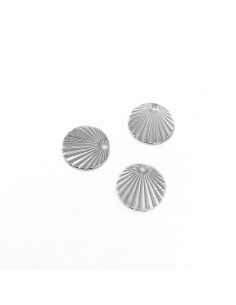 pendentif soleil plaqué argent 15 mm