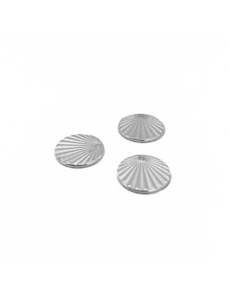 pendentif relief rond 15mm