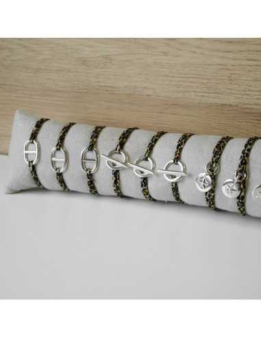 coussin de présentation bijoux cordon léopard